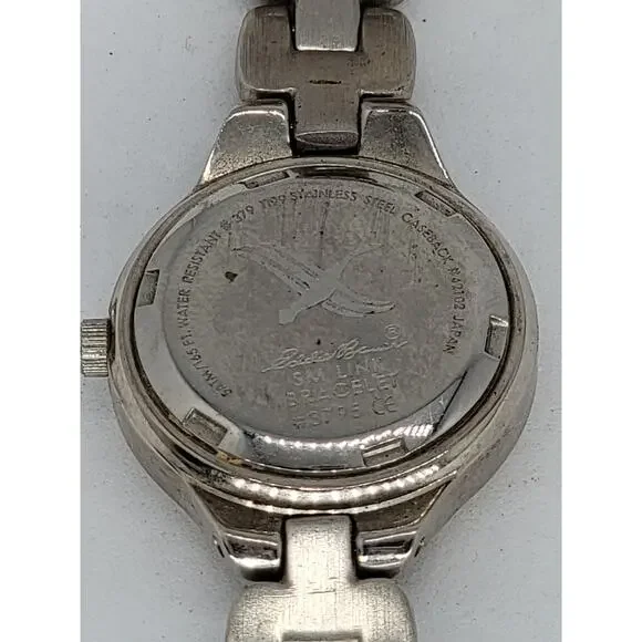 Eddie Bauer Silver Tone Ladies WR165FT Watch 3795 Stainless Steel